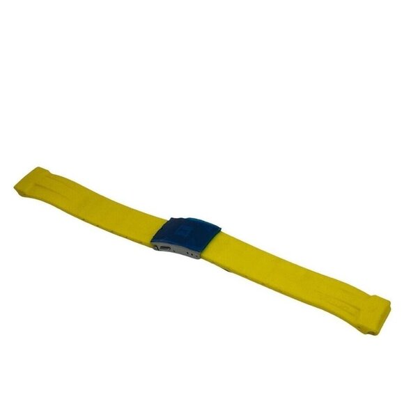 Men's Watch Band For Tissot T-Race Replacement Yellow Rubber Strap 21mm - Picture 5 of 11